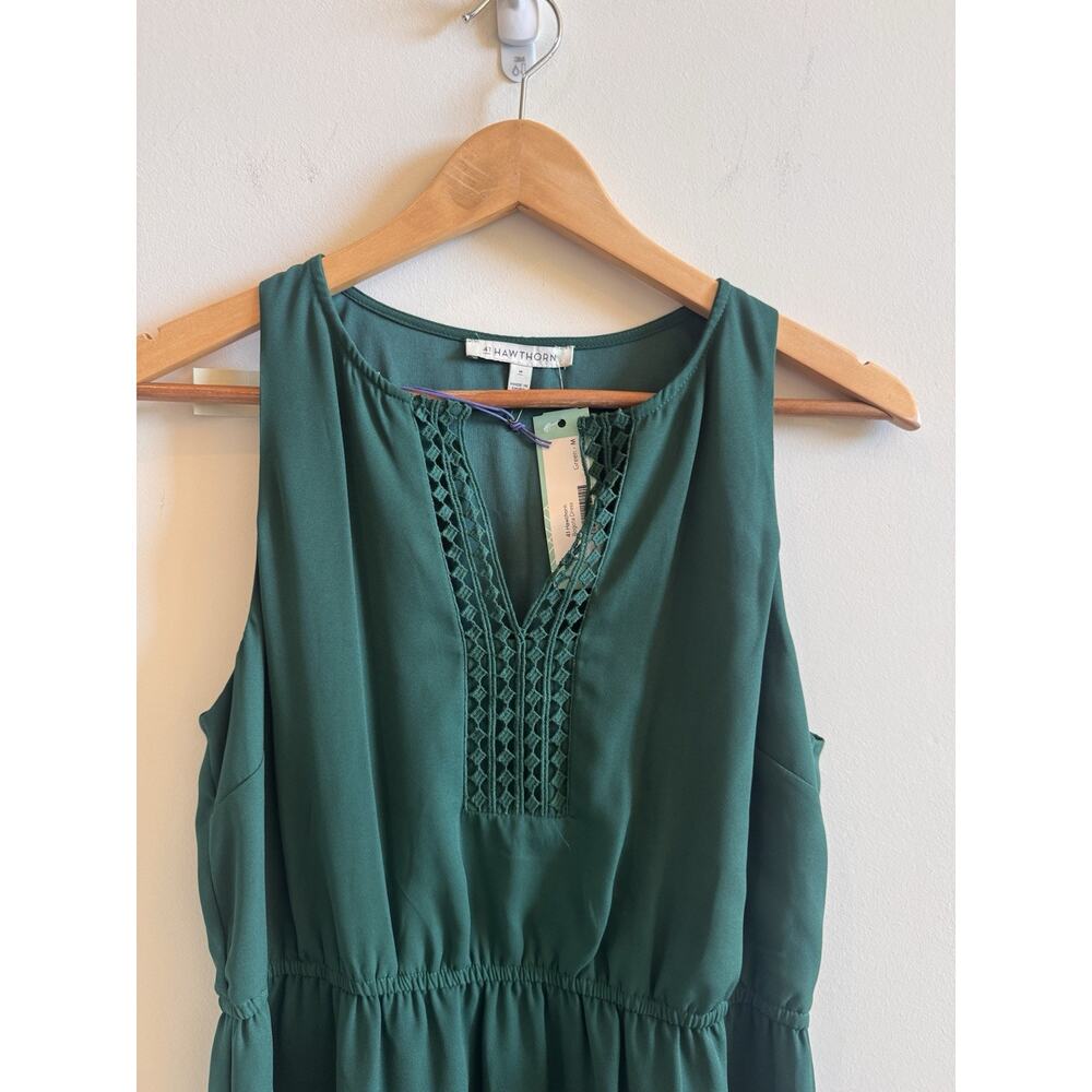NWT 41 Hawthorn Bogota Dress Medium Emerald Green Tank Sleeveless Stitch Fix NEW - Picture 8 of 15